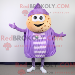 Lavendel hamburger maskot...