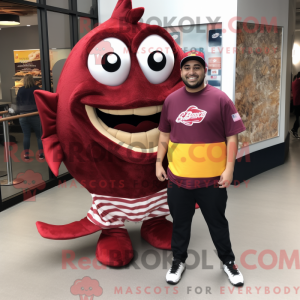 Maroon Fish Tacos mascot...