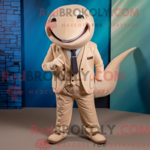 Tan Whale-maskotdraktfigur...