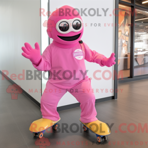 Pink Skateboard maskot...