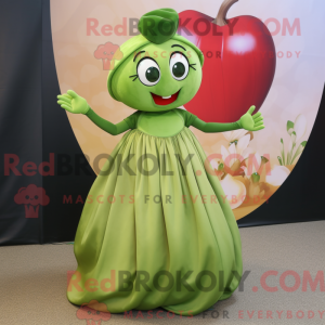 Olive Heart maskot kostume...