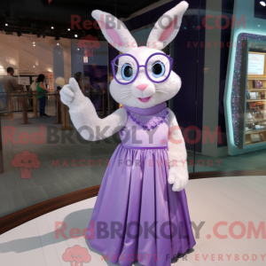 Lavendel Wild Rabbit maskot...