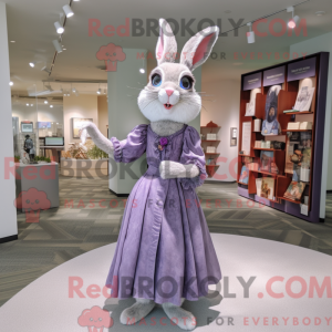 Lavendel Wild Rabbit maskot...