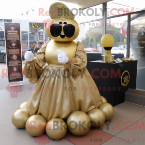 Gold Commando mascot...