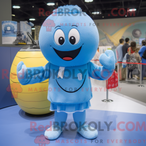 Postava maskota Sky Blue...