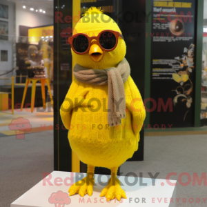Costume mascotte de caille...