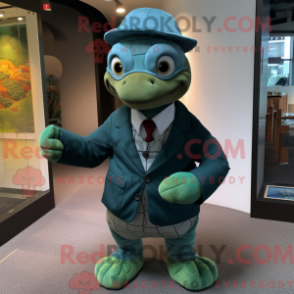 Fantasia de mascote de tartaruga com terno e gorros - Mascotes tartaruga - REBROKO_254418 - RedBrokoly.com