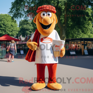 Cream Currywurst maskot...