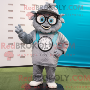 Disfraz de mascota de reloj...