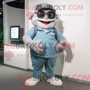 Grå armbåndsur maskot...