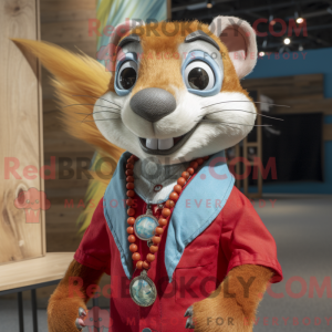 Maskotka Red Weasel kostyme...