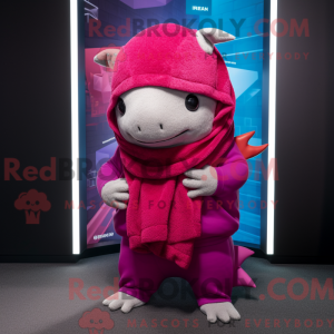 Magenta Axolotls máscara de...