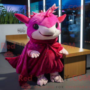Magenta Axolotls máscara de...