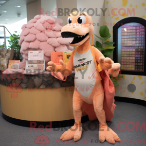 Peach Deinonychus maskot...