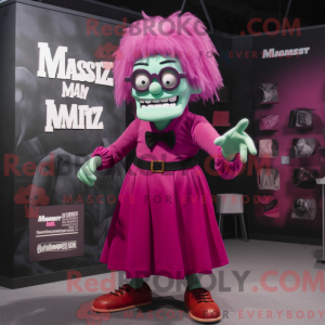 Magenta Frankenstein maskot...