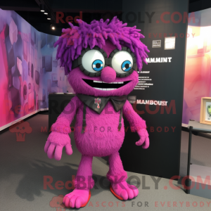 Magenta Frankenstein maskot...