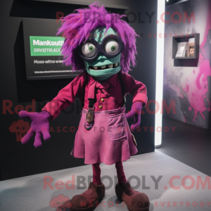 Magenta Frankenstein maskot...