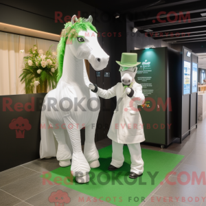 Grønn hest maskot drakt...