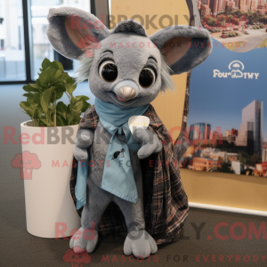 Grijze Bat mascotte kostuum...