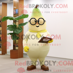 Cream Pear mascot costume...