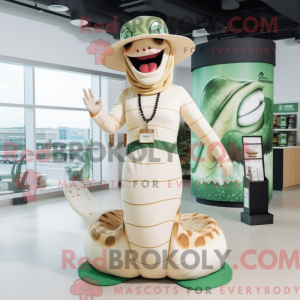Creme Titanoboa maskot...