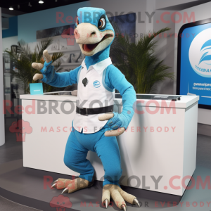 Costume de mascotte de Cyan...