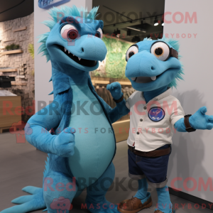 Cyan Deinonychus máscara de...