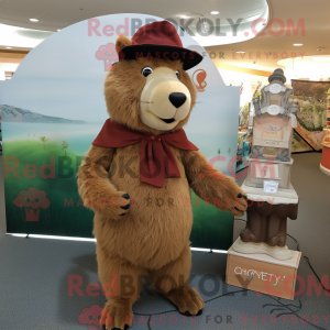 Brown Capybara mascot...