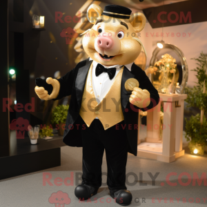Gold Sow máscara de máscara...
