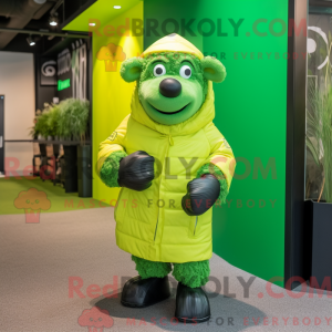 Lime Green Suffolk Sheep...