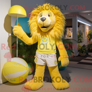 Personaggio mascotte leone...