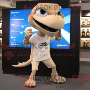 Personaggio mascotte beige...