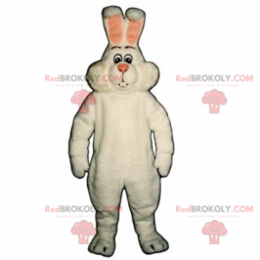 Pink rabbit mascot and pink ears - Redbrokoly.com