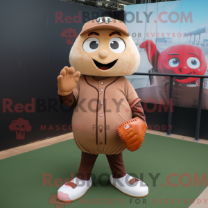 Brown Baseball Glove mascot...