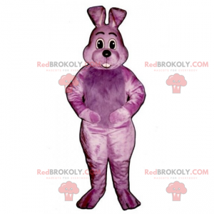 Mascote coelho roxo - Redbrokoly.com