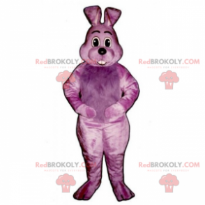 Maskot fialový králík - Redbrokoly.com