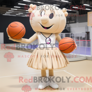 Beige Basketball Ball...