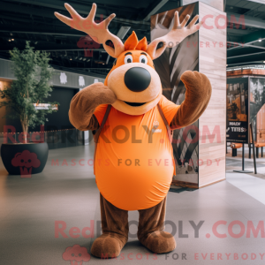 Orange Elk maskot...