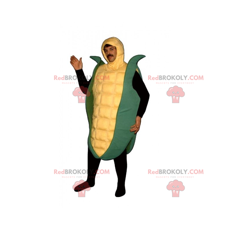 Mascote vegetal - espiga de milho - Redbrokoly.com