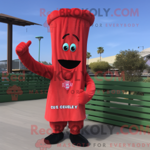 Red Celery mascottekostuum...