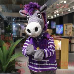 Disfraz de mascota cebra...