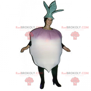 Vegetable mascot - Turnip - Redbrokoly.com