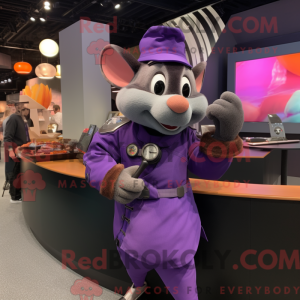 Purple Ratatouille mascot...