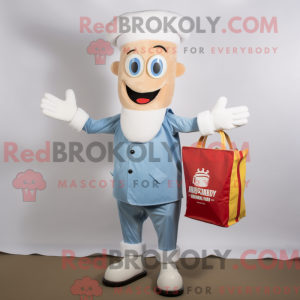 White Currywurst mascot...