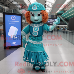 Cyan Irish Dancer máscara...