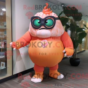 Peach Ogre mascottekostuum...