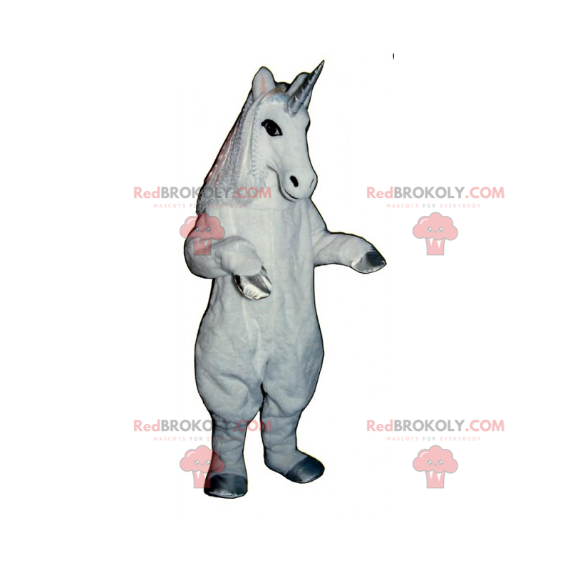 Unicorn maskot silverben - Redbrokoly.com