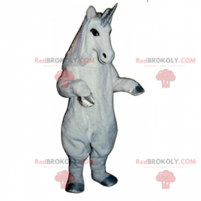 Silberne Beine des Einhornmaskottchens - Redbrokoly.com