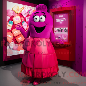 Magenta Candy Box maskot...