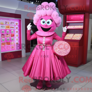 Magenta Candy Box maskot...